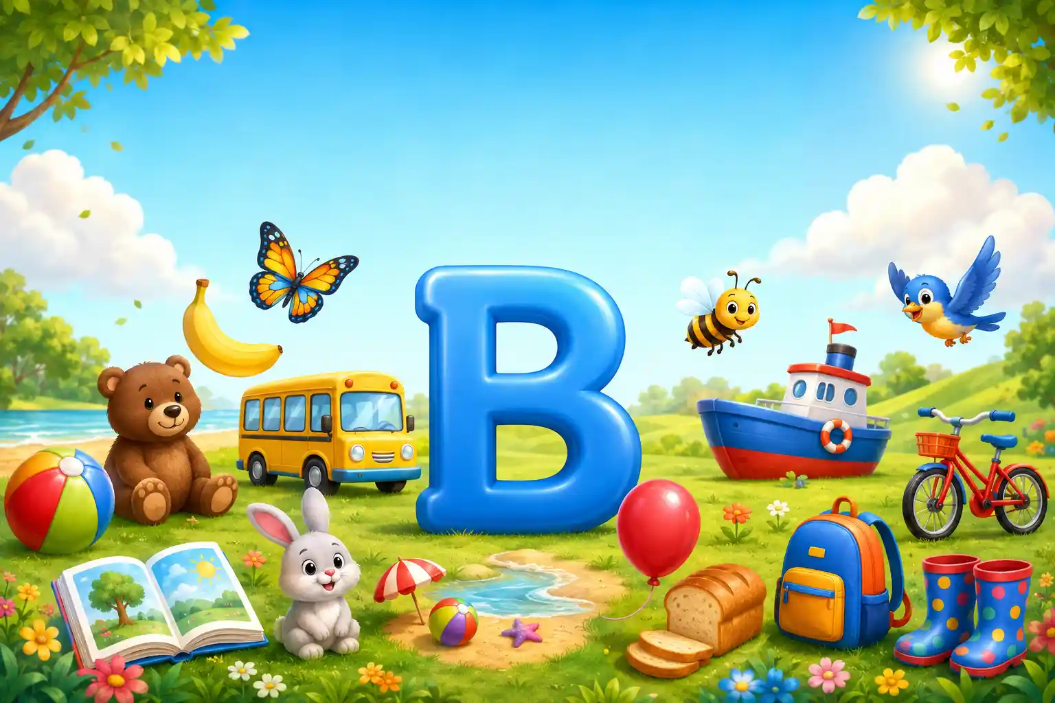 16 Things That Start With B for Kids Ages 3–5