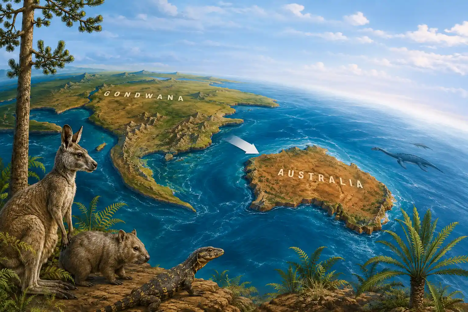 Australia's Journey as a Continent