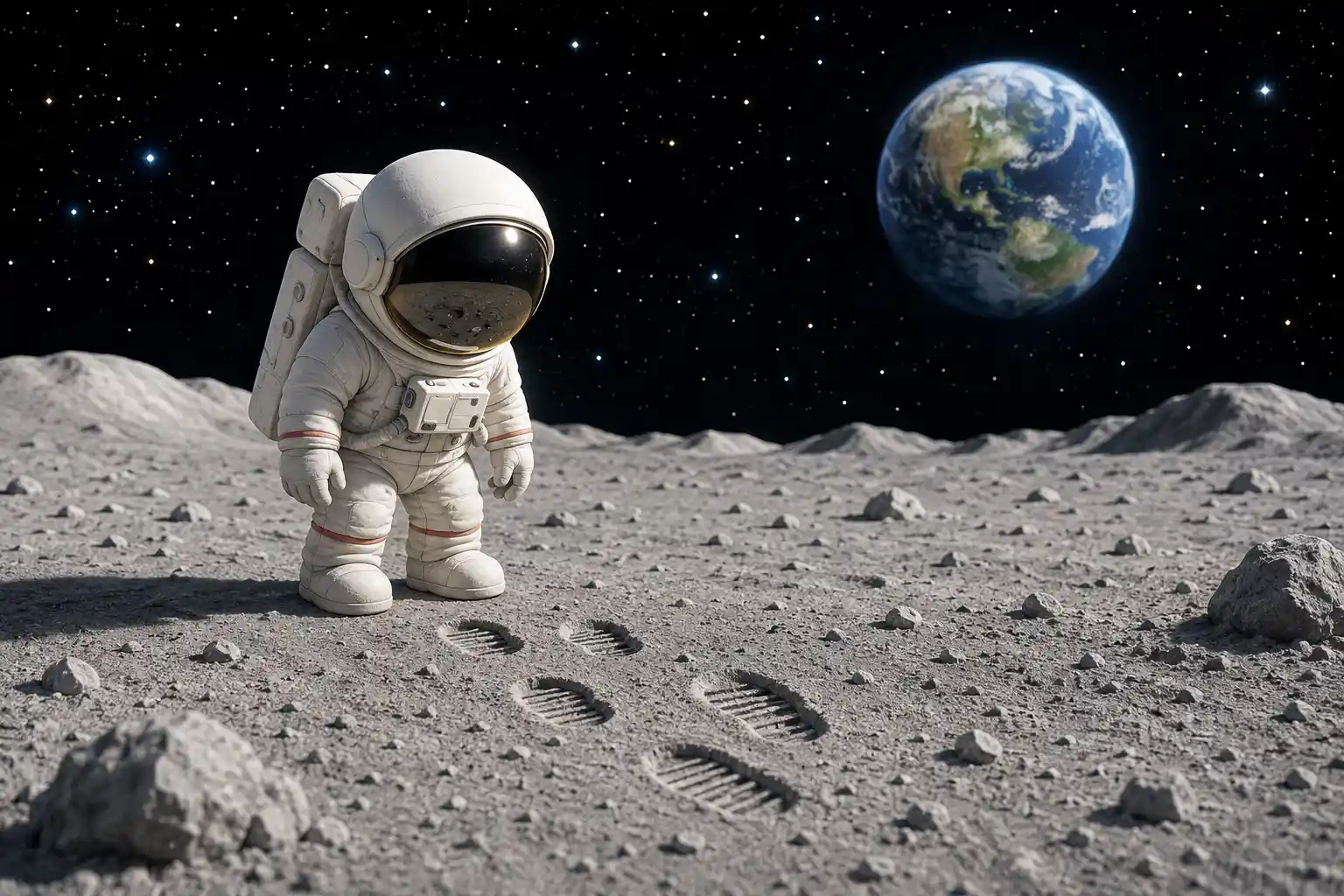 Astronaut footprints on the Moon can stay there for millions of years because there is no wind.