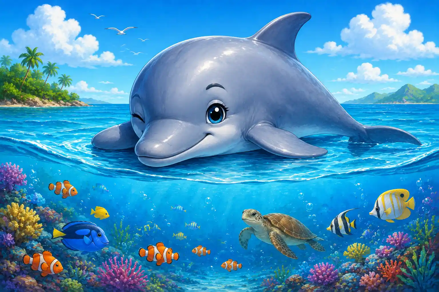 Dolphins can sleep with one side of their brain awake.