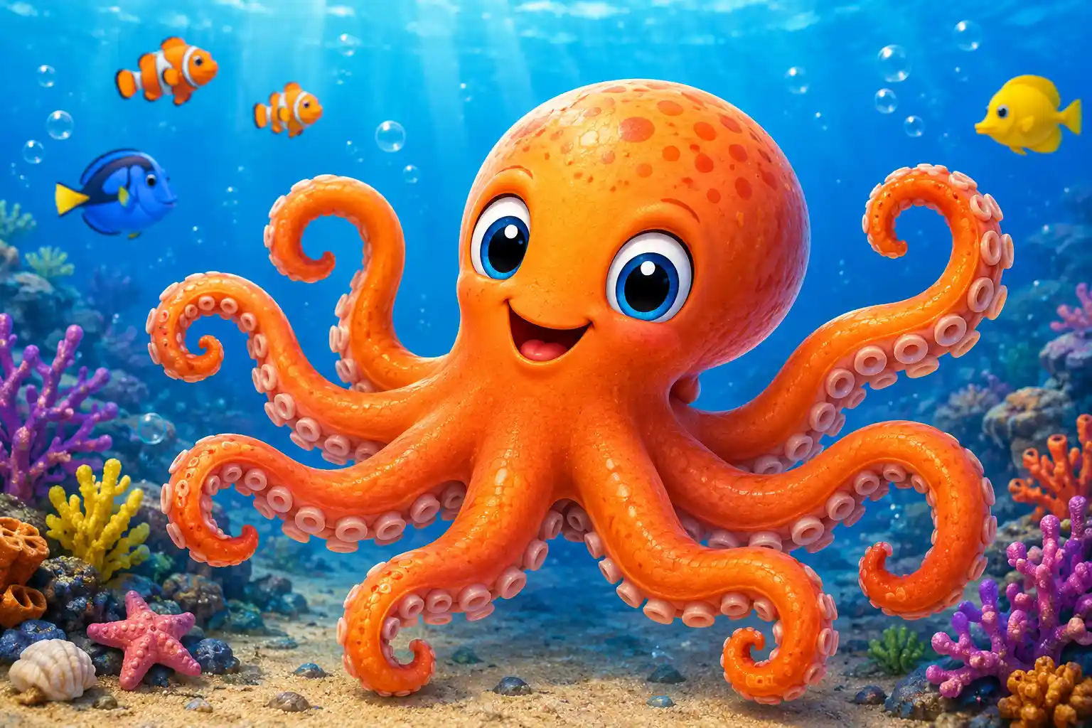 An octopus has three hearts.