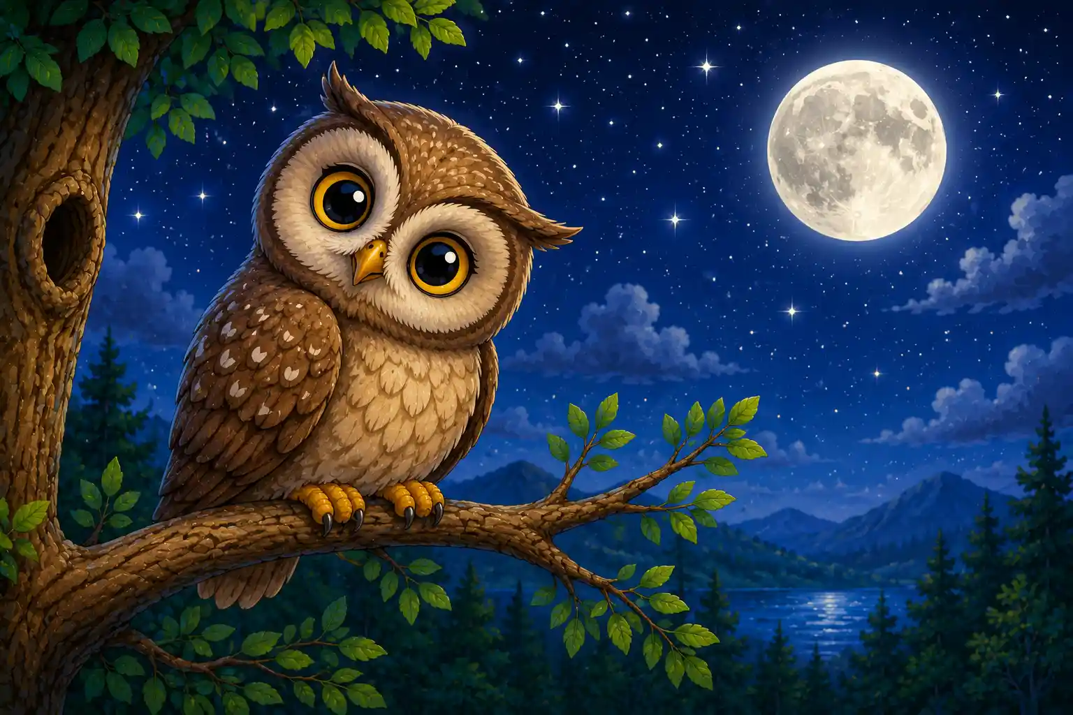 Owls can turn their heads very far to see around them.