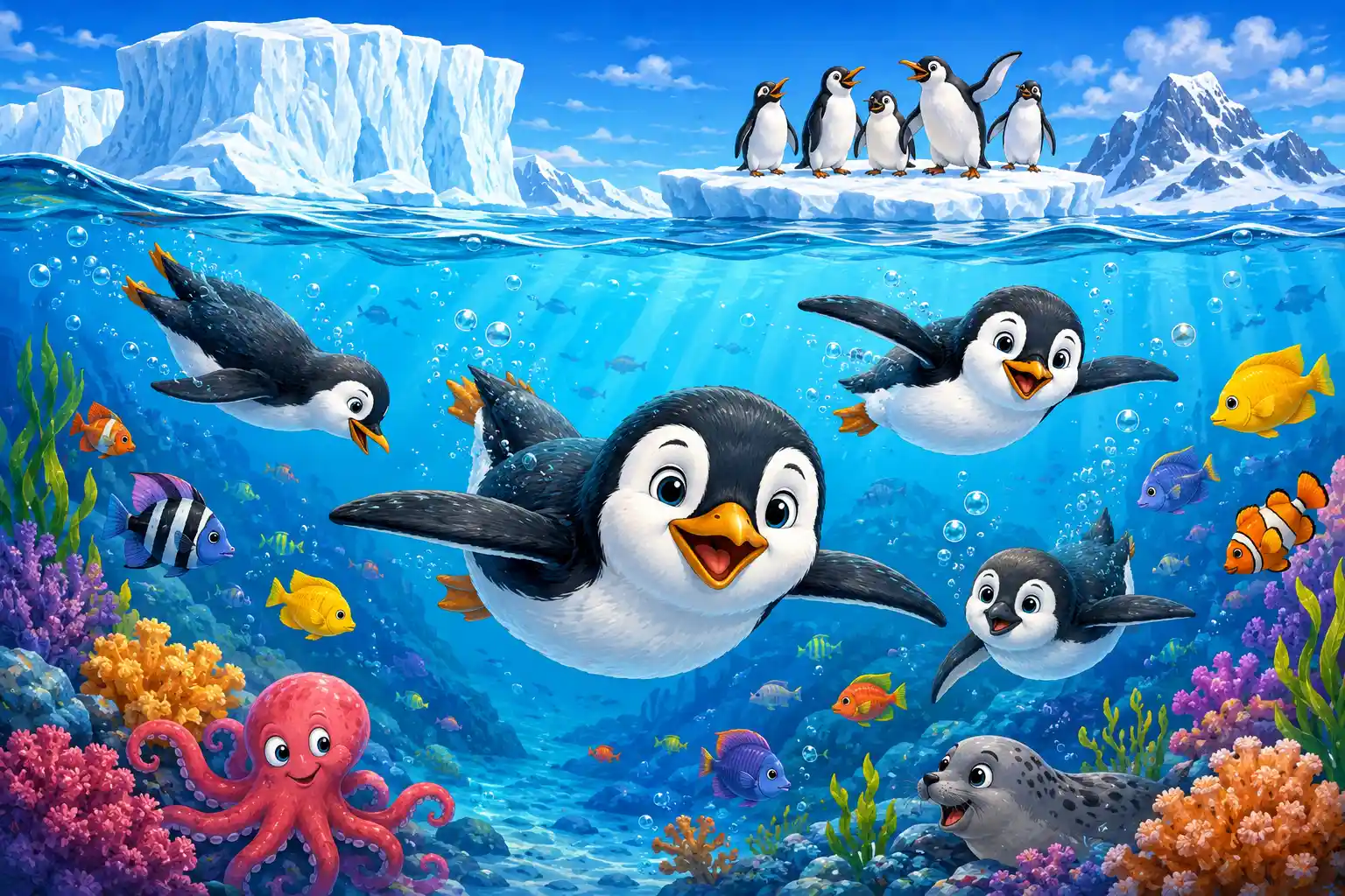 Penguins cannot fly, but they are excellent swimmers.