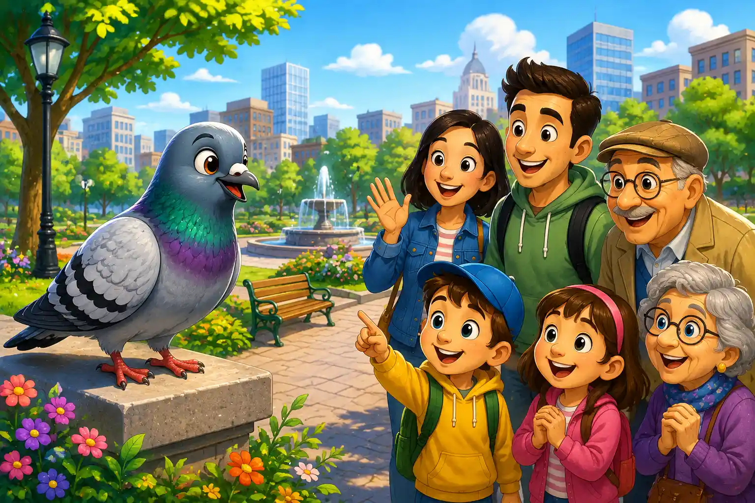 Pigeon recognizing people