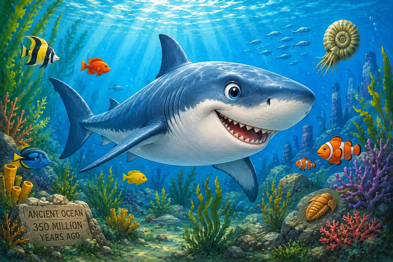 Sharks have lived on Earth longer than trees.