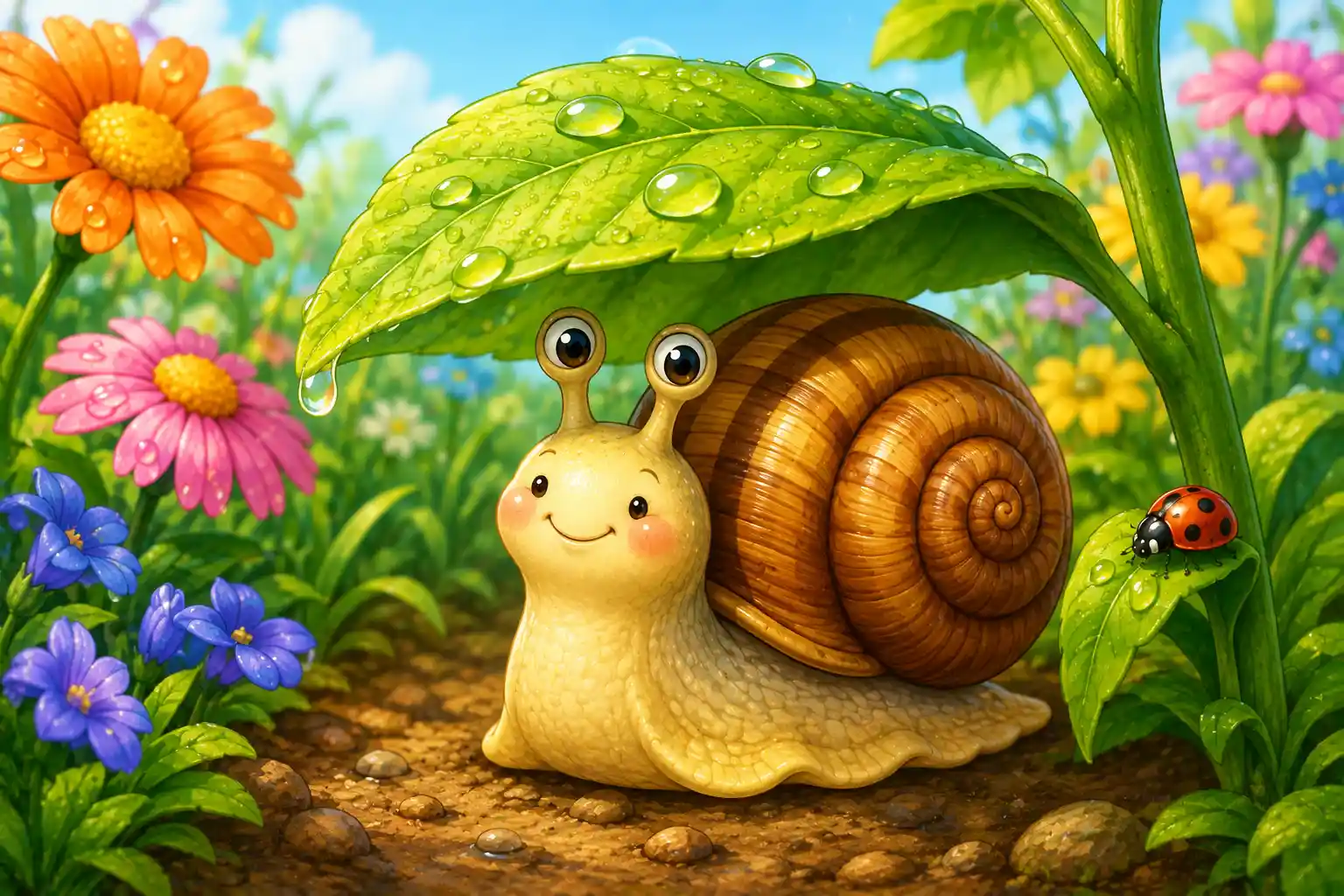 Some snails can sleep for a very long time when conditions are dry.