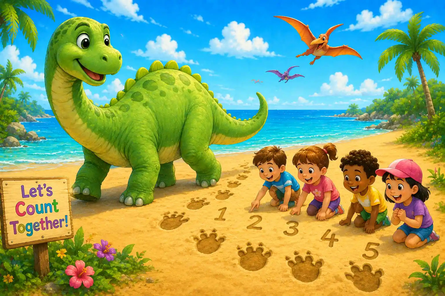 Fun Dinosaur Multiplication Problem for Elementary Students