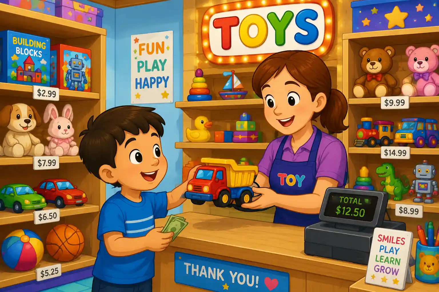 Fun Money Math Problem for Elementary Kids