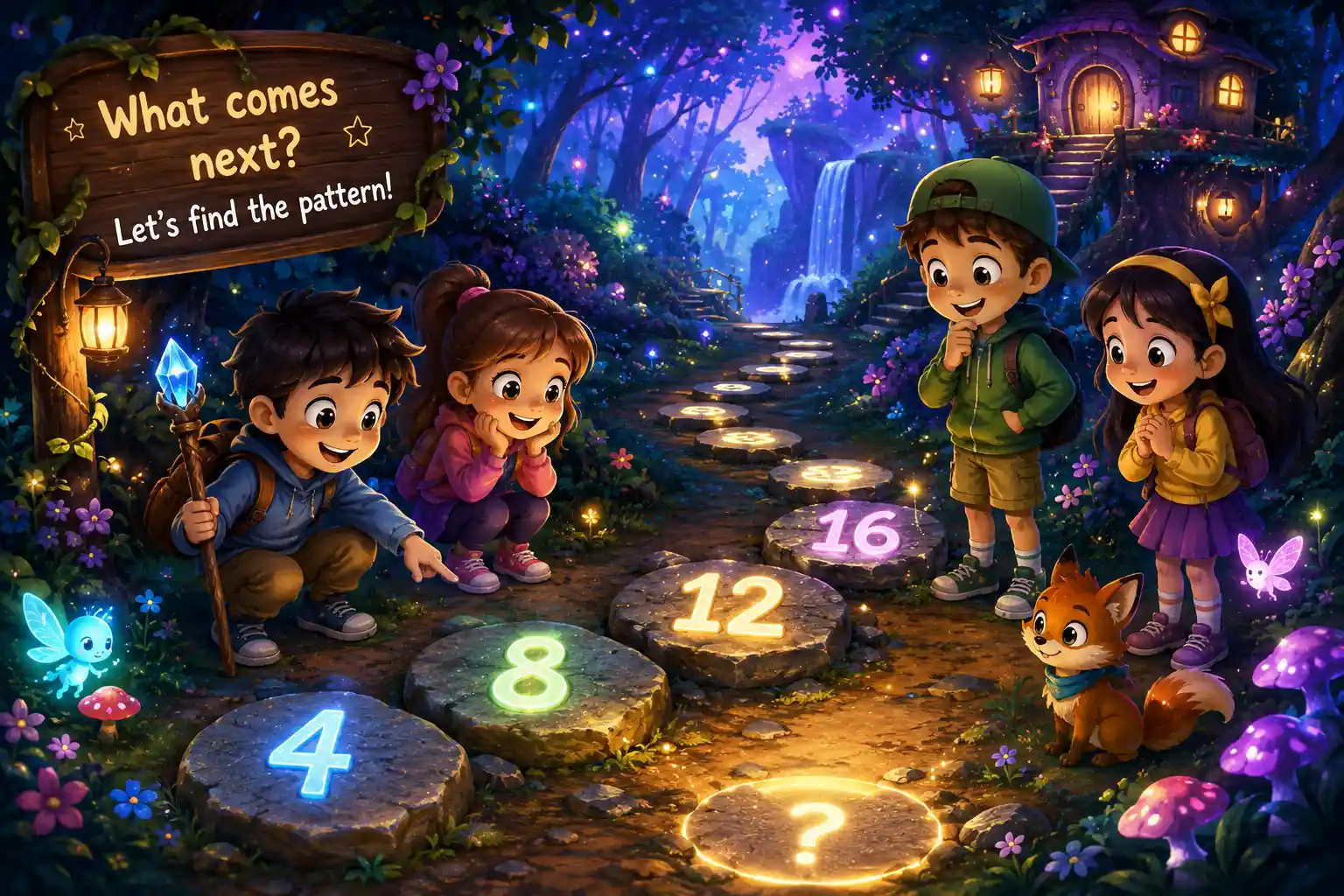 Fun Number Pattern Math Puzzle for Kids