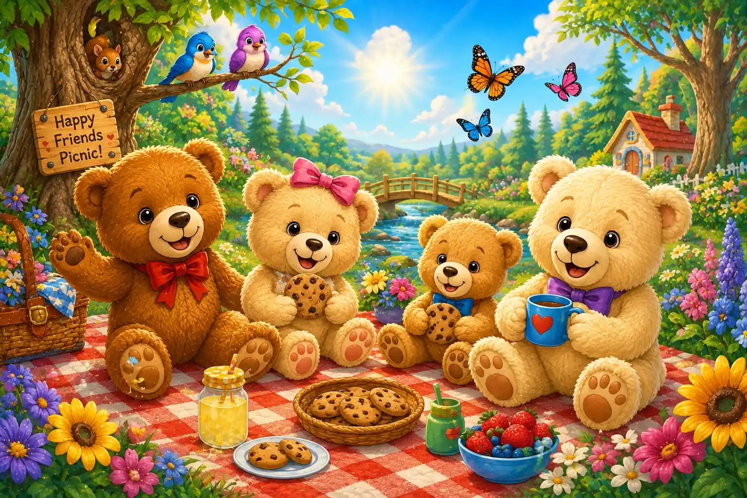 Fun Teddy Bear Subtraction Problem for Young Kids