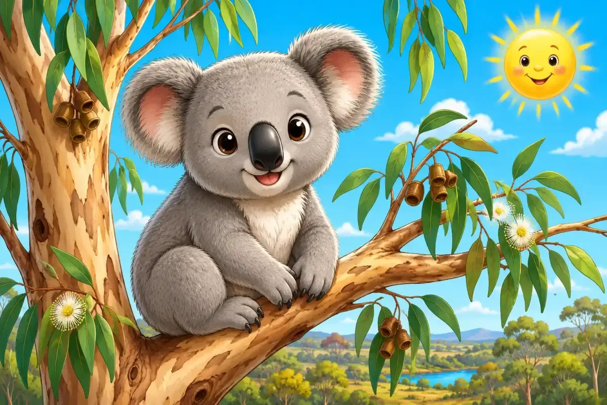 Cute Koala in a Tree