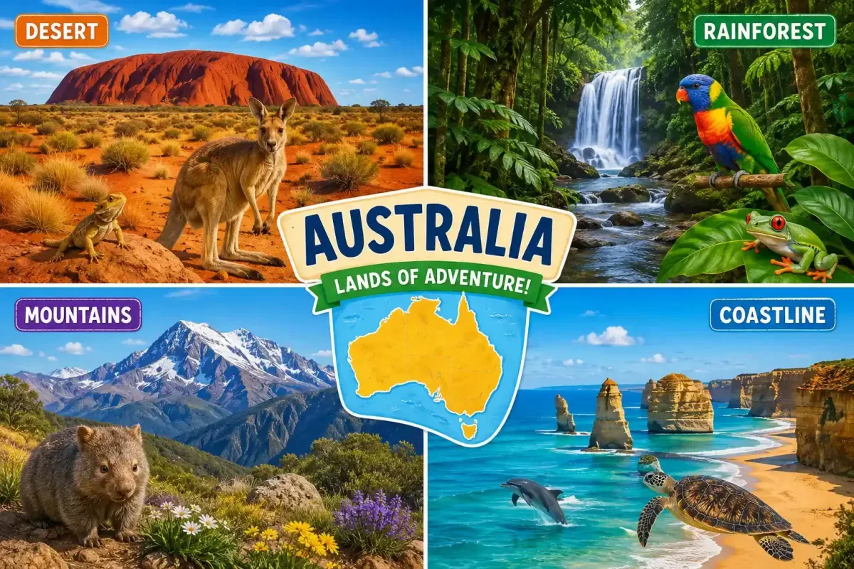 Different Australian Landscapes