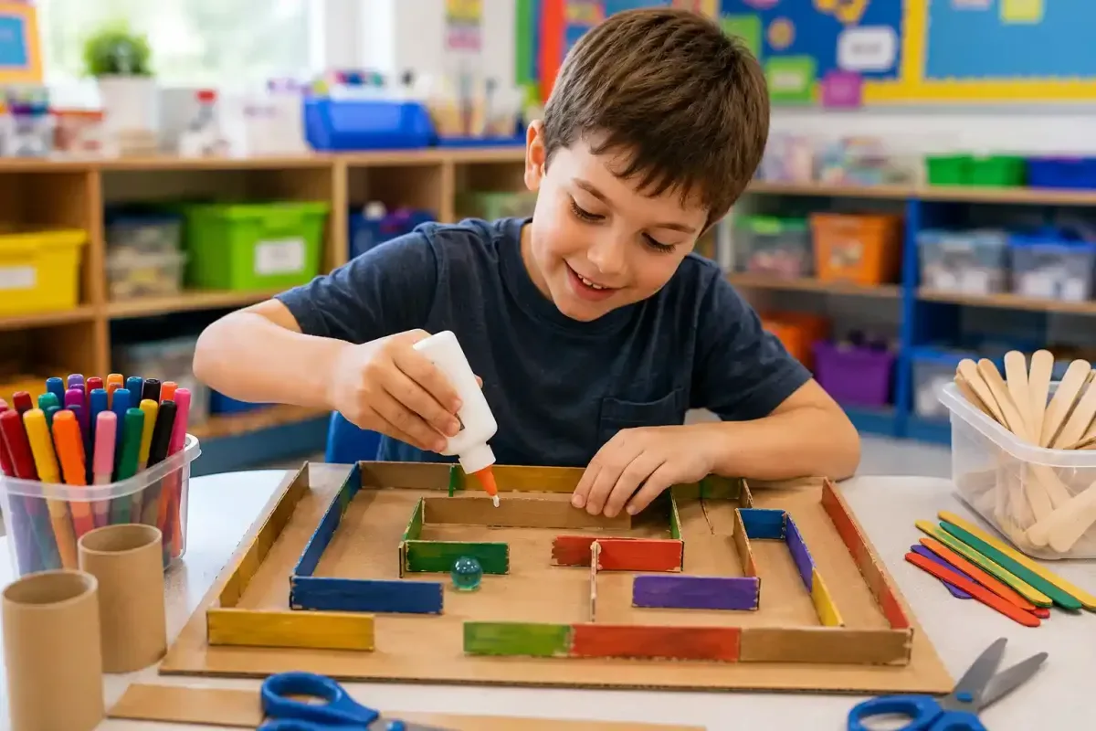 Building the Marble Maze Pathways