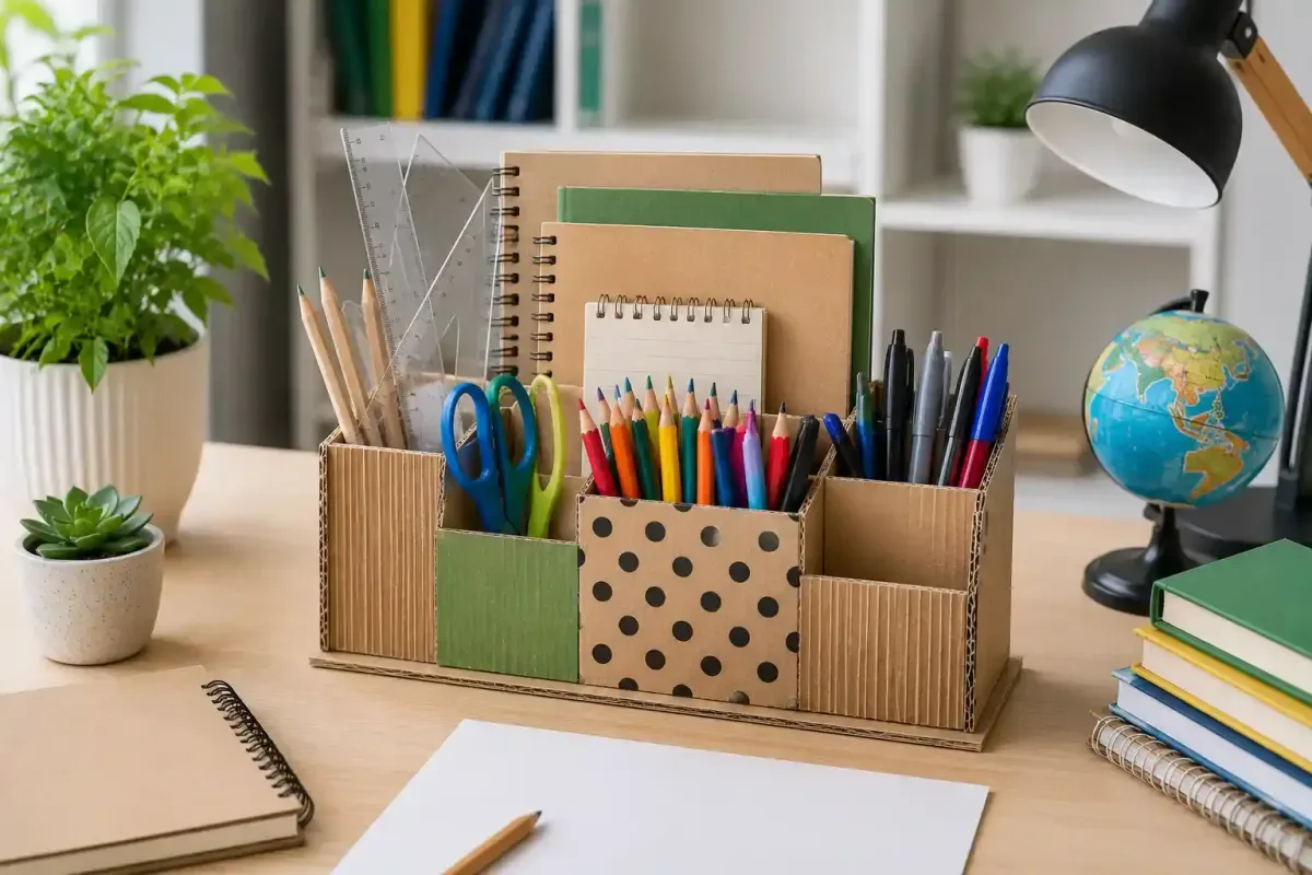 Completed Eco Friendly Desk Organizer