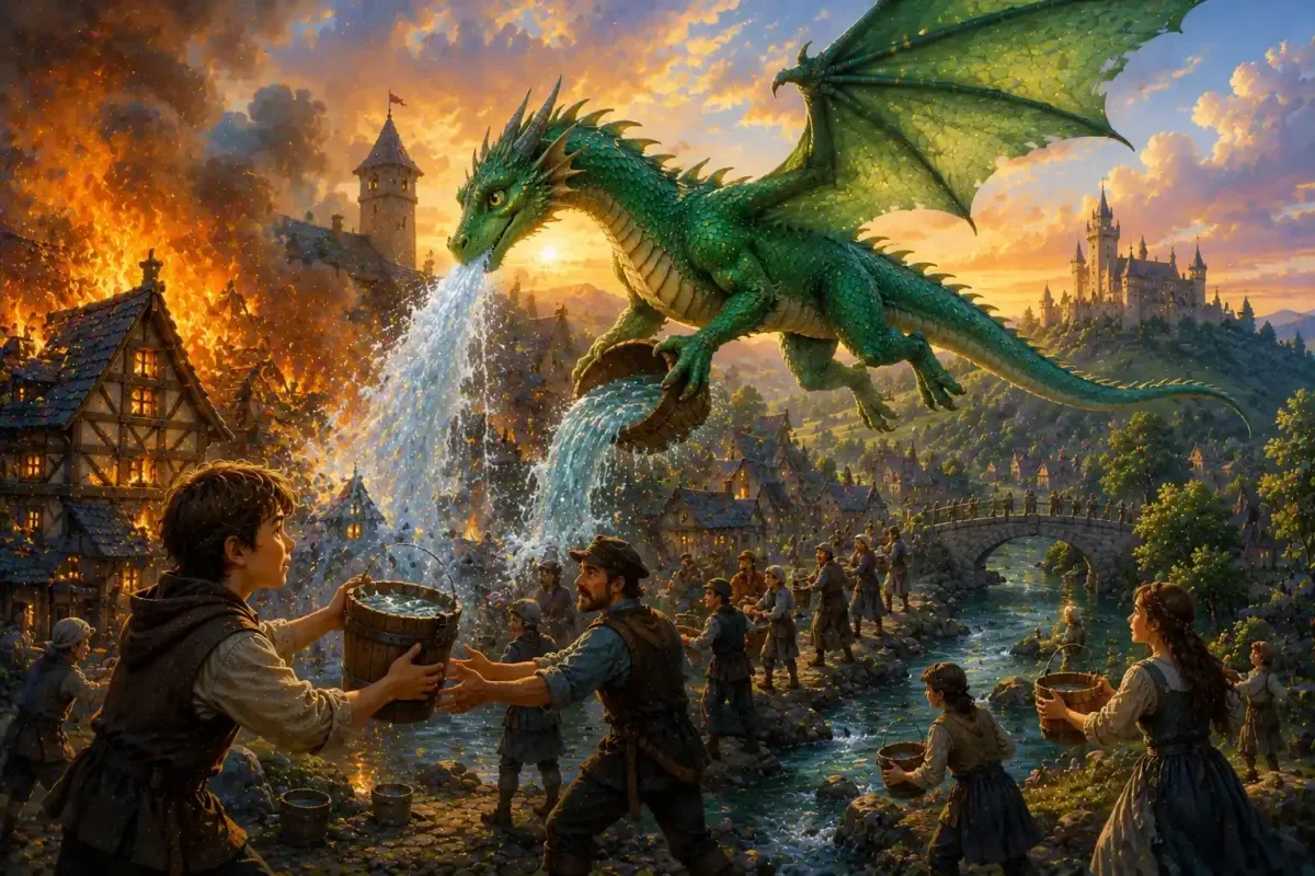 Ember Saving Brightstone from Fire