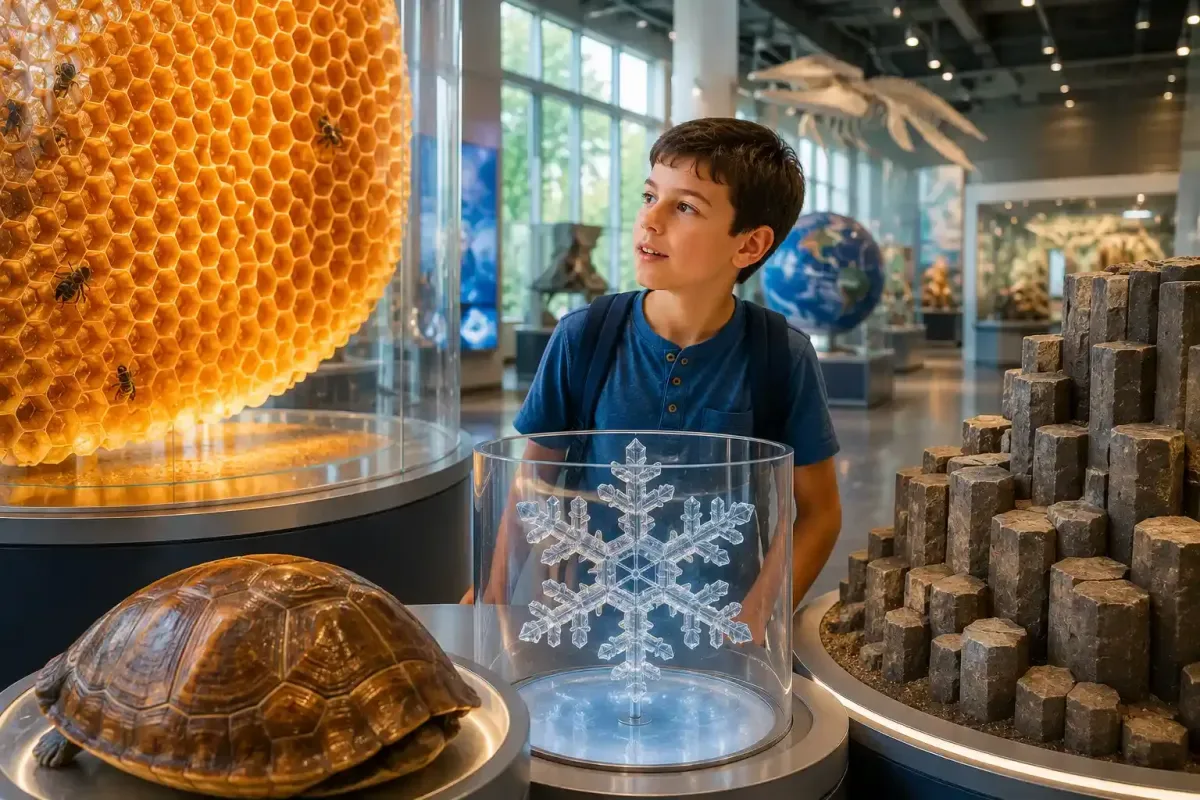 Hexagons found in nature