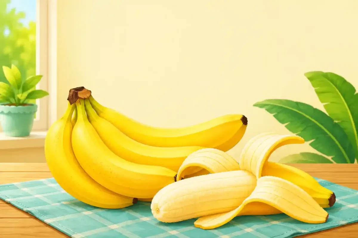 Yellow banana for kids