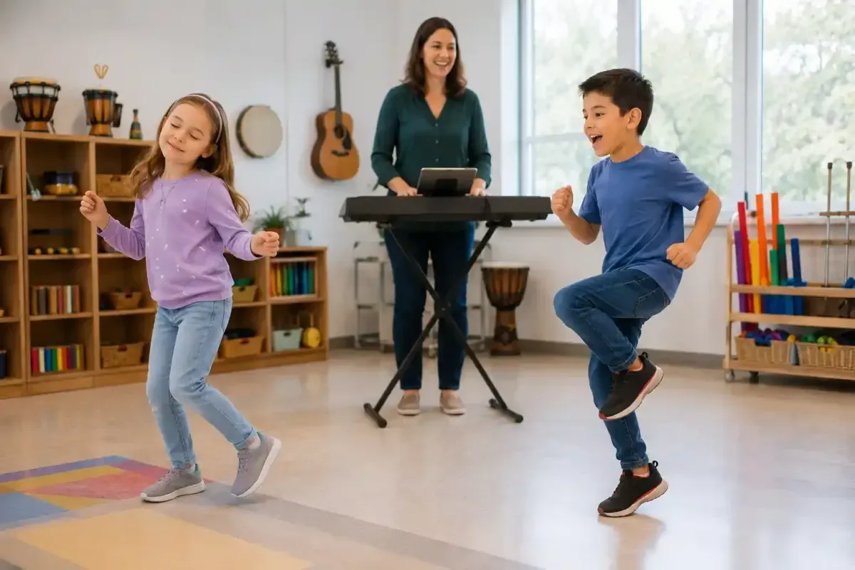 Children Comparing Fast and Slow Music