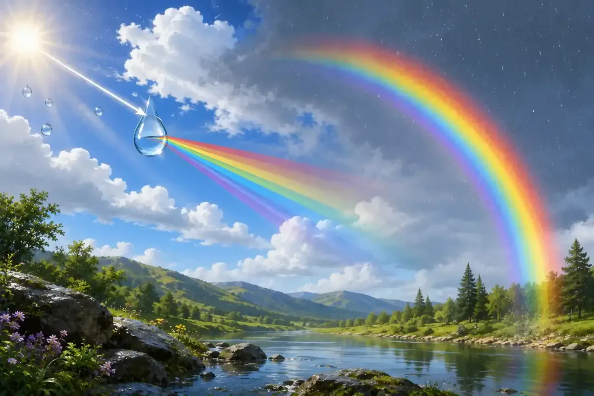 Rainbow Showing the Visible Spectrum