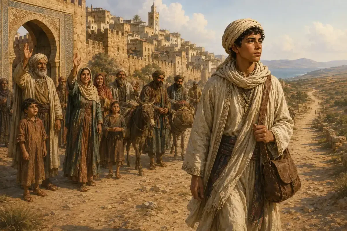 Young Ibn Battuta Leaving Tangier for Mecca