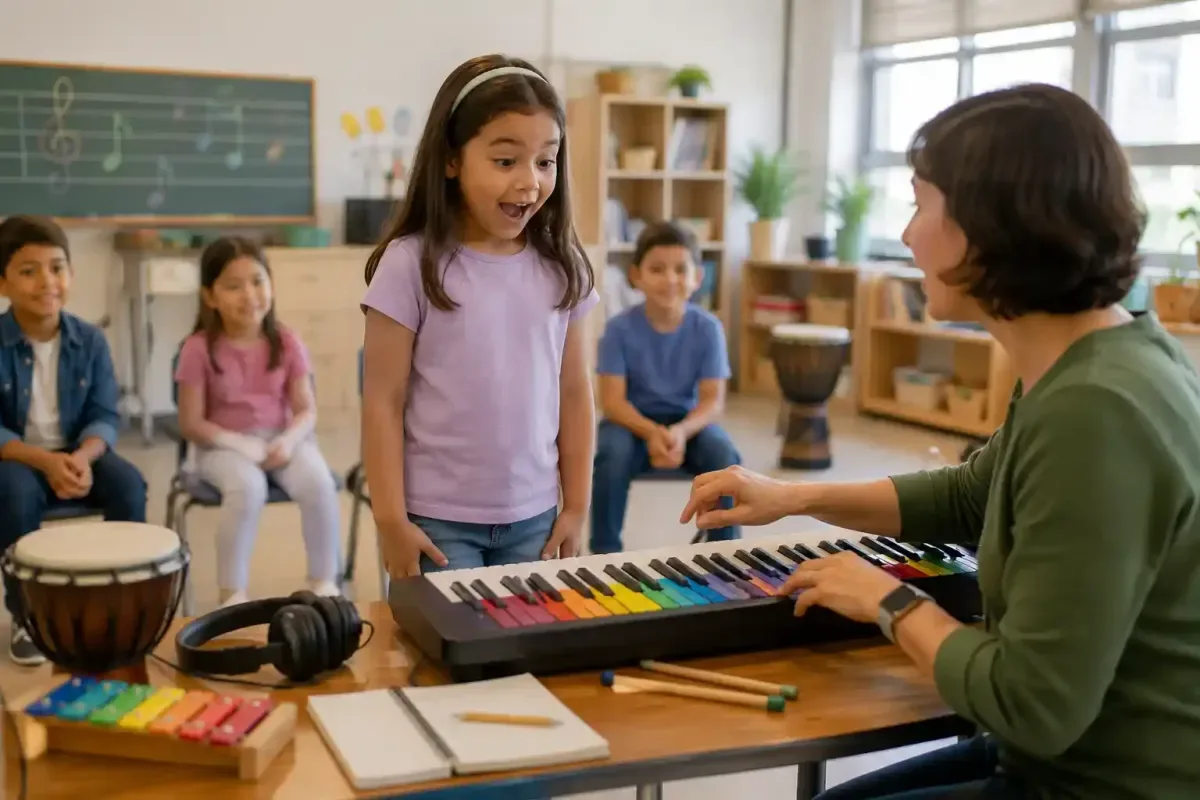 Child Discovering the Power of Music
