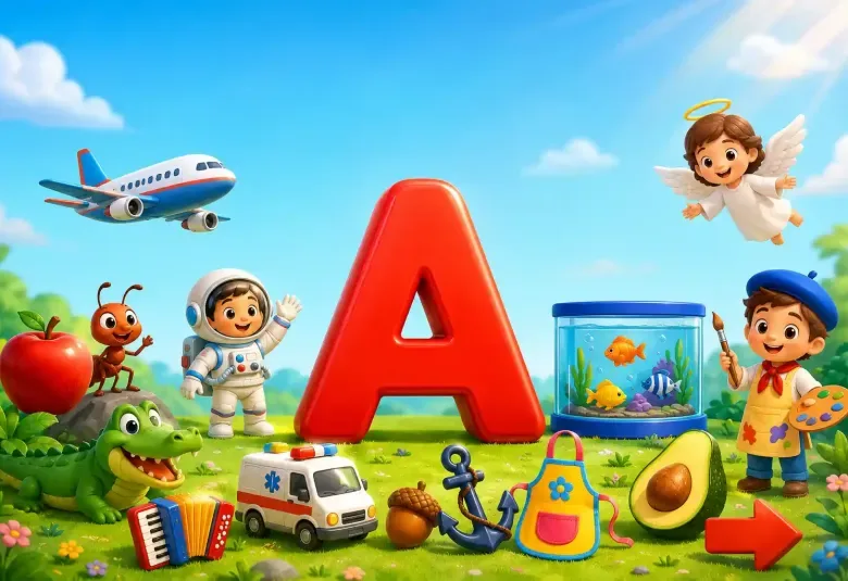 16 Things That Start With A for Kids Ages 3–5