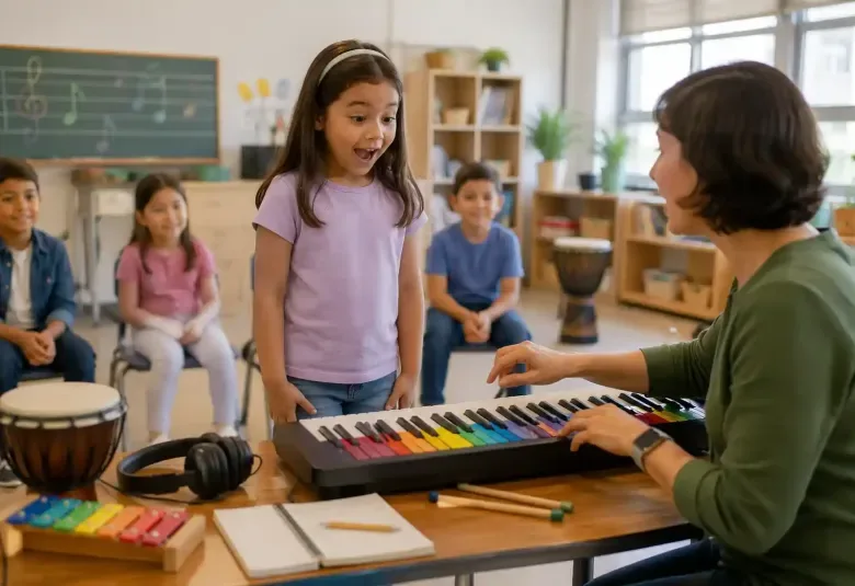 Child Discovering the Power of Music