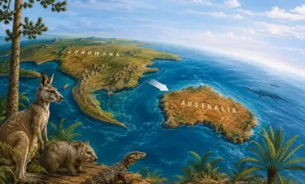 Australia's Journey as a Continent