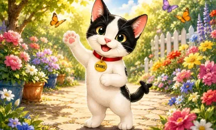 Chiki smiling and introducing himself