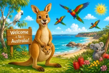 Friendly Kangaroo in Australia