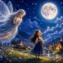 Moon Fairy Listening to a Girl Singing